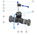 Náhradné diely pre hydraulický bezpečnostný ventil - Astralpool DN50 - kód produktu: 41898