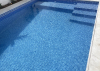 Cefil-Schwerfolie 1,5 mm mit Polyestereinlage und mit Muster MOSAICO (blaues Mosaik), 1,65 m breit