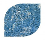 Cefil-Schwerfolie 1,5 mm mit Polyestereinlage und mit Muster CYPRUS (Dunkelblauer Marmor), 1,65 m breit