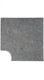 Bazénový lem - přírodní žula, Antracit, 43 x 43 / 33 * 3 cm