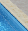 Krawędź basenu Prosta 49 cm, akcenty w kolorze sztucznego piaskowca w kolorze żółtym