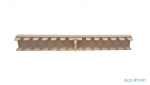 Přelivová mřížka - Roll rošt - oboustranná - šířka 245 mm, výška 35 mm - slonová kost RAL 1050, 1bm = 45 segmentů
