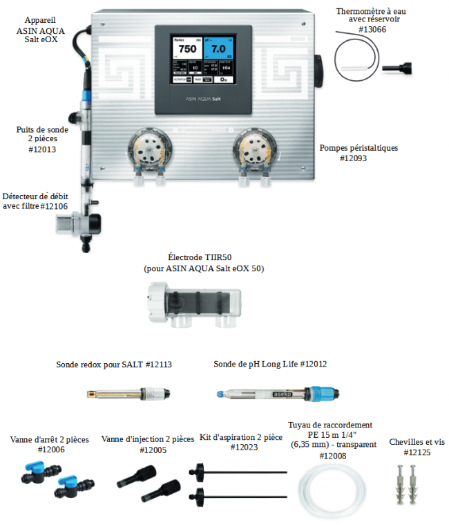 Asin Aqua Salt eOX contenu de l'emballage