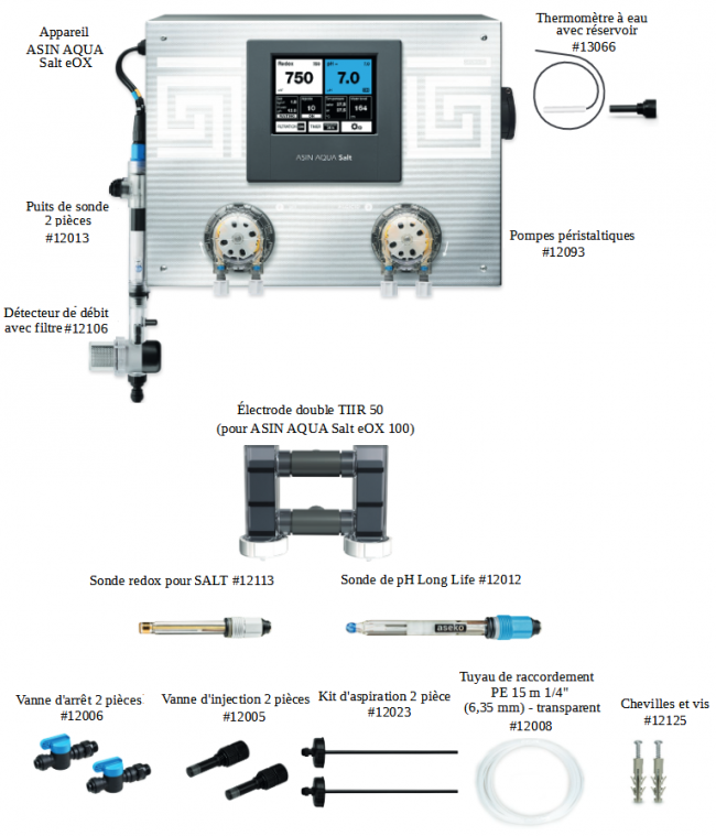 Asin Aqua Salt eOX contenu de l'emballage