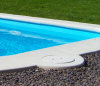 Bazénový lem Díl pro skimmer veľký 48,5 x 51 - Ø25,5 cm, umělý pískovec žlutý melír