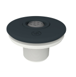 Düsen Set VA, mit messingbeschichteten Abdeckungen, Verbindung durch Kleben 50 mm, Farbe Dunkelgrau (RAL7016), für Folienpools