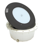 VA LED Weiß, PF, Unterwasserscheinwerfer 12 V; 13,5 W, Farbe Dunkelgrau, für Betonbecken