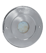 LED Licht Hugo Lahme - Warmweiß 3000 K; 24 V; 16 LED, Ø 146 mm, Bronze - Salzwasserbeständig, für Folien und Betonpools