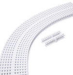 Roll túlfolyó rács - kétoldalas - szélesség: 245 mm, magasság 35 mm - fehér színű