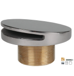 Hugo Lahme  Einlaufdüse flach, Bronze, Außengewinde 2", Länge 40 mm, für Keramik- und Fertigbecken