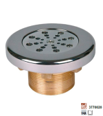 Hugo Lahme Einlaufdüse, Rotguss, verschließbar, Außengewinde 2", Länge 40 mm, AISI, für Folienbecken