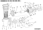 Náhradné diely pre čerpadlo Winner 50 M 11,5 m3 / h - 230 V, 0,37 kW