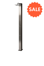 Solárna sprcha CRM 40 l - Nerezové čelo s oplachom na nohy - VÝPREDAJ, POŠKODENÉ