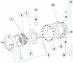 Náhradné diely pre bazénové svetlo Astral 300W pre fóliové bazény (07856)