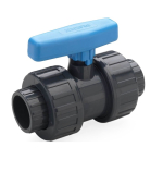 Bazénový PVC 2-cestný guľový ventil Plimat 40 mm HD,  lepenie / lepenie