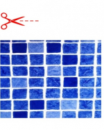 ALKORPLAN 3K - Niebieski Perski; Szerokość 1,65m, grubość 1,5mm, metraż - Folia basenowa, cena za m2