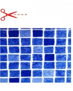 ALKORPLAN 3K - Persia Blue; 1,65m šírka, 1,5mm, metráž - Bazénová fólia, cena je za m2