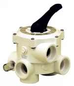 Praher Šesticestný ventil boční - připojení lepením 50 mm
