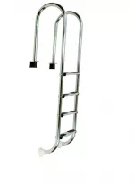 Leiter Edelstahl Muro (Slim) 4 Stufen mit Holster - AISI 304 