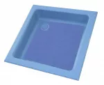 Zuhanytálca 90x90cm, kék