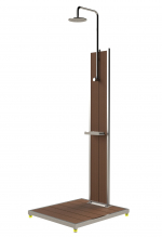 Eichenwald Ideal Doccia Bahama con acqua fredda con colonna