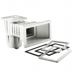 Skimmer Kripsol, per film, aspirazione 400 mm x 230 mm, con disco aspirante