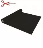 ALKORPLAN schwarze Streifen - 0,25 m breit, 1,5 mm, Meterware - Poolfolie, Preis pro m