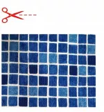 ALKORPLAN 3K Csúszásgátló - Persia Blue; 1,65m szélesség, 1,5mm, vastagság - Méteráru - Medence fólia, az ár m2-re vonatkozik