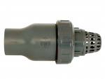 PVC tvarovka - Kužeľový spätný ventil 90 mm so sacím košom
