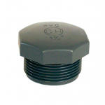 PVC tvarovka - Zátka 3/4“ ext., DN=3/4“, vonkajší závit