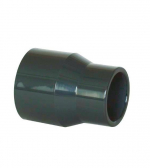 PVC Verbindungsstück - lang 125–110 x 75 mm , DN=110/75 mm, d=125/90 mm , kleben / kleben