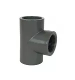 PVC idom - T-idom 90° 50 mm x 50 mm x 1/2“ int.,  DN=50 mm / 1/2“, d=63 mm, ragasztás / belső menet