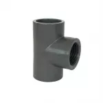 PVC idom - T-idom 90° 32 mm x 32 mm x 1“ int.,  DN=32 mm / 1“, d=40 mm, ragasztás / belső menet