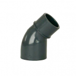 PVC Fitting - Winkel 45° DN=50 mm int. x D=50 mm ext., Kleben / Kleben