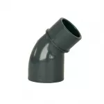 PVC tvarovka - Koleno 45° DN=50 mm int. x d=50 mm ext., lepenie / lepenie