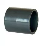 PVC tvarovka - Spojka 90 mm, DN=90 mm, lepenie/lepenie, vnútorné lepenie