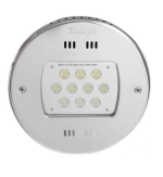 LED Svetlo Hugo Lahme - RGB farebné; 24 V; 30 LED, Ø 270 mm, červený bronz - odolná voči slanej vode, pre fóliové, a betónové bazény