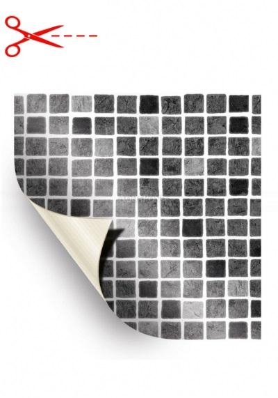 AVfol Decor - Mozaika Šedá; 1,65m šíře, 1,5mm, metráž