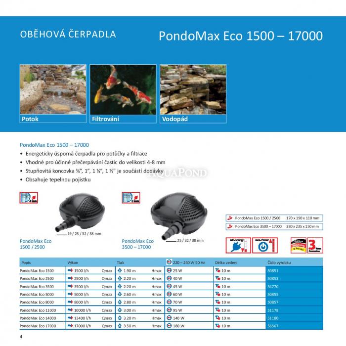  Pontec PondoMax Eco 8000 - Filtrační čerpadlo