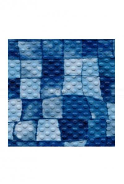 AVfol Decor Protiskluz - Mozaika Aqua Disco; 1,65 m šíře, 1,5 mm, role 20 m