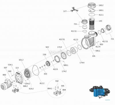 Náhradní díly Badu Prime  25, 400V