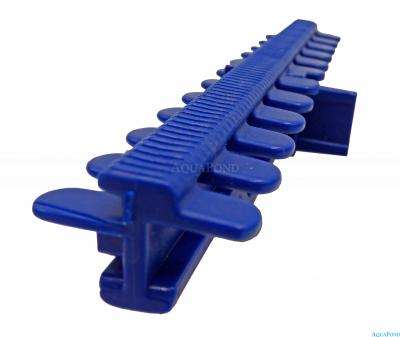 Přelivná mřížka bazénu - Roll rošt - šířka 335 mm, výška 22mm - modrá RAL 5003