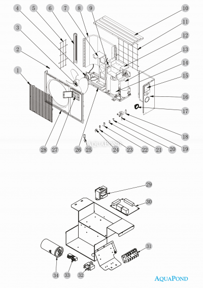 Náhradní díly pro tepelné čerpadlo NORM 11 KW ( R32 )