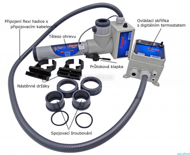 Elektrický ohřev bazénu Heat Pool 12kW, 400V