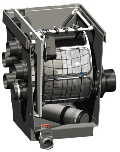 Oase ProfiClear Premium DF-L gravity-fed OC - jezírkový bubnový filtr - gravitační zapojení
