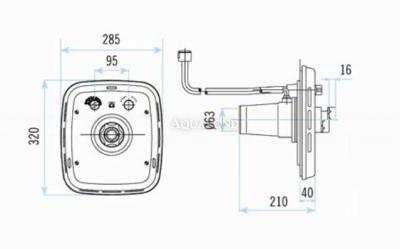Astralpool čelo protiproudu z leštěné nerezové oceli Aisi-316 - pro instalační krabici kód: 11502