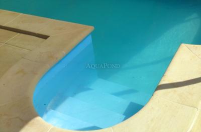 Bazénový lem Rádius R50cm, umělý pískovec žlutý melír