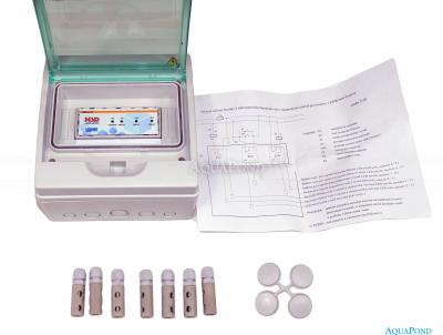  Elektronické hlídání hladiny v akumulační nádrži 7x sonda v rozvaděči