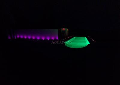 LED RGB barevné světlo Adagio 75 W, 17 cm, pro fóliové a předvyrobené bazény