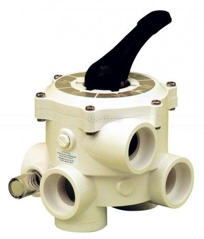 Šesticestný ventil boční - připojení lepením 50mm (Praher)
